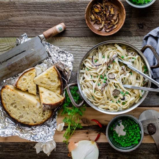Mushroom Carbonara