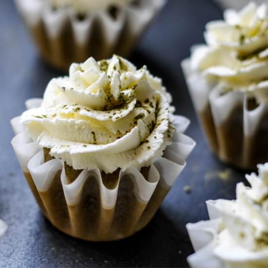Green Tea Latte Cupcakes