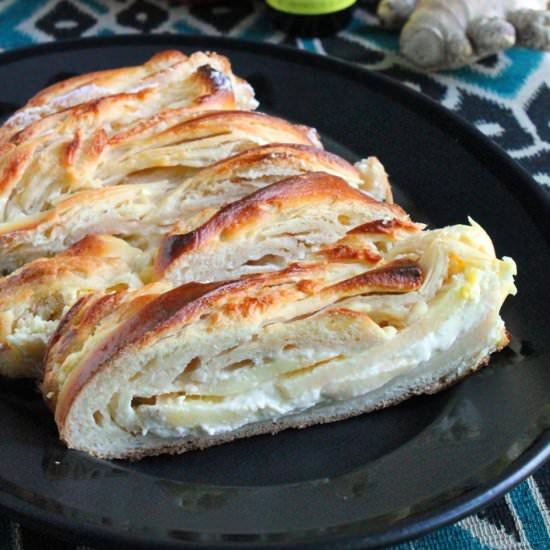 Braided Apple Ginger Danish