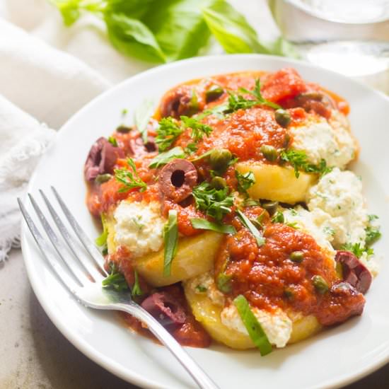 Vegan Polenta Puttanesca