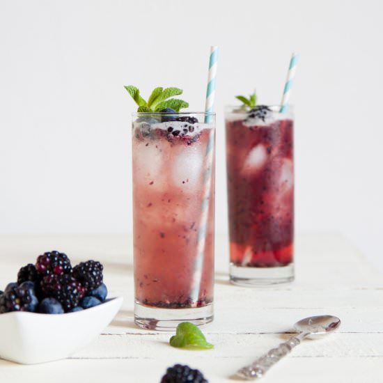 Mixed Berry Mojitos