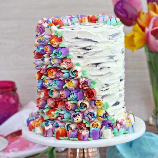 Spring In Bloom Cake
