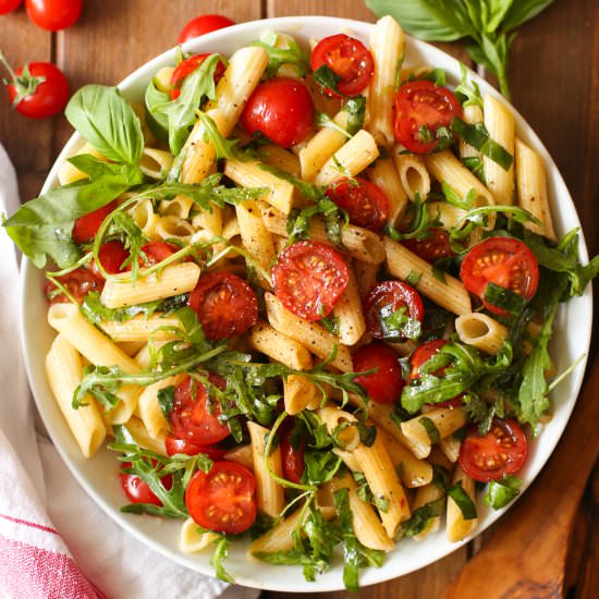 Tomato Balsamic Pasta Salad