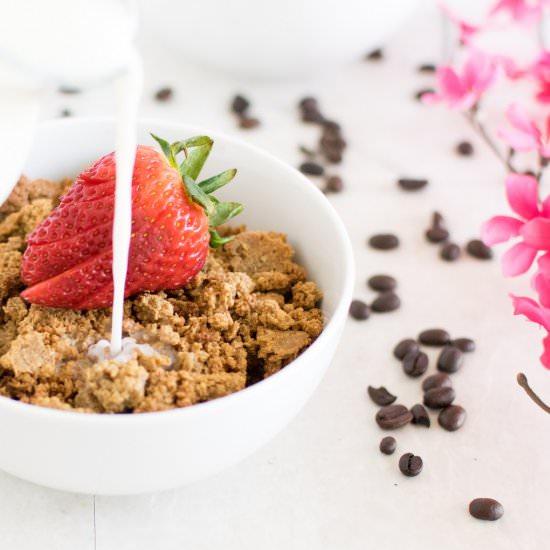 Coffee Cheesecake Quinoa Granola