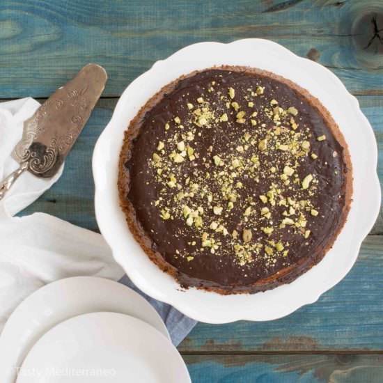 Spelt Cake with Chocolate Topping