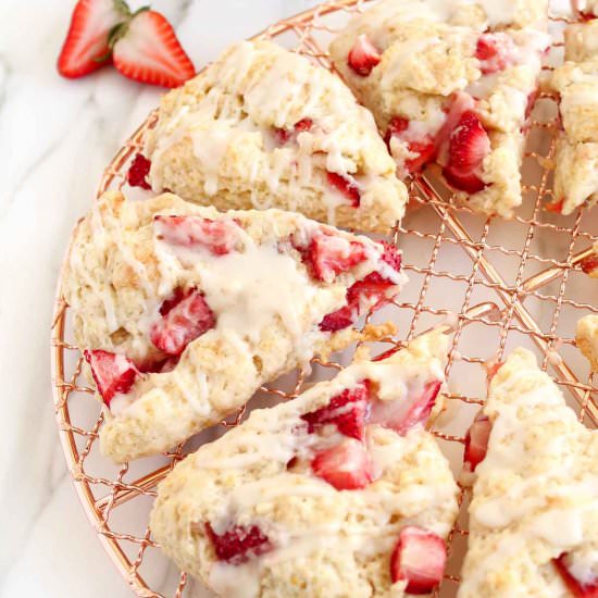 Strawberries & Cream Scones