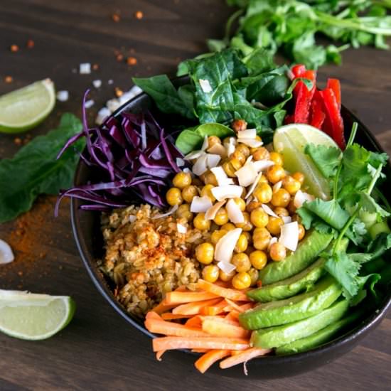 Chickpea Freekeh Buddha Bowl