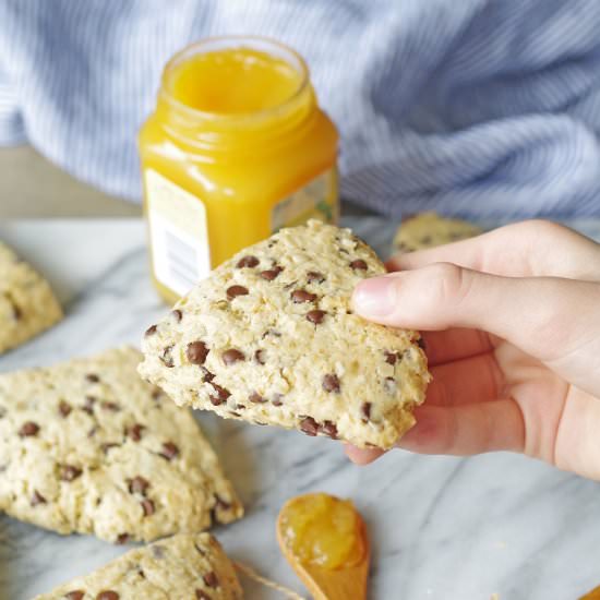 Oatmeal Chocolate Chip Scones