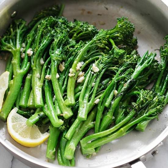 Garlic Butter Sauteed Broccolini