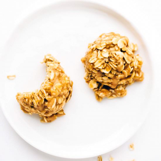 Chewy PB Oat Cookies
