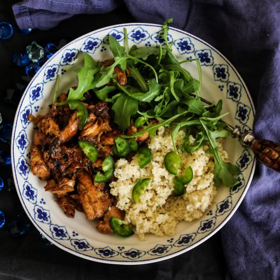 Creamy Chicken Breasts with Prunes