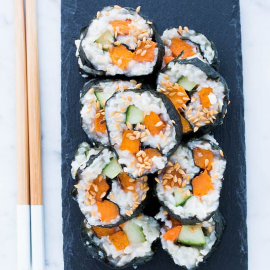 Roasted Sweet Potato Sushi