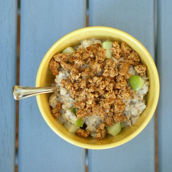 Apple Crumble Overnight Oats Recipe