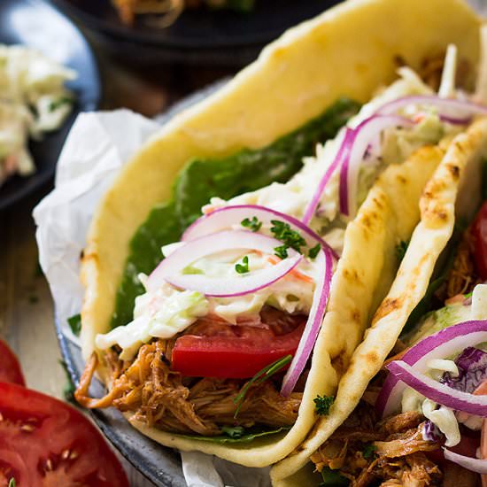BBQ Pulled Pork Gyros