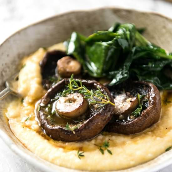 Garlic Butter Roasted Mushrooms