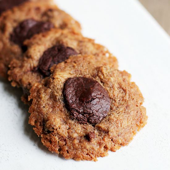 Thumbprint Chocolate Chip Cookies