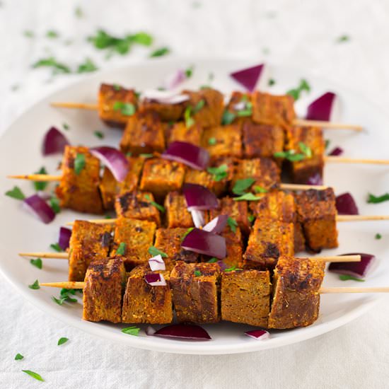 Vegan Spanish Pinchos Morunos