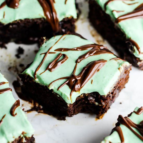 Chocolate Mint Brownies (V & GF)