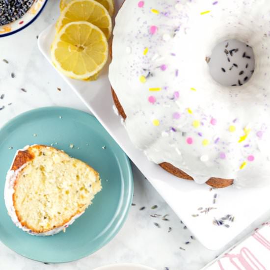 Lemon Lavender Bundt Cake