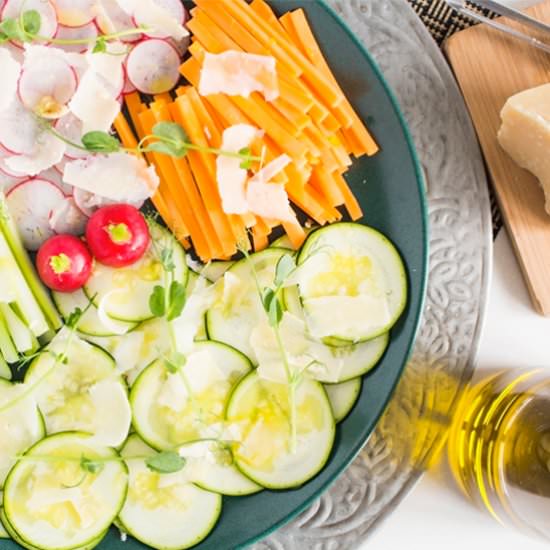 Vegetable Carpaccio with Parmesan
