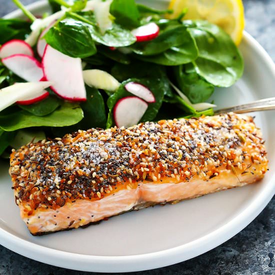 “Everything” Crusted Salmon