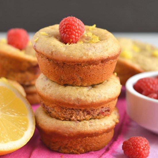 Raspberry Lemon Quinoa Muffins