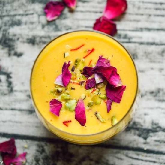 Vegan Mango Rose Lassi