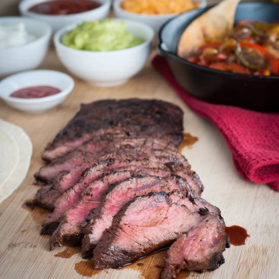 BBQ Steak for Fajitas