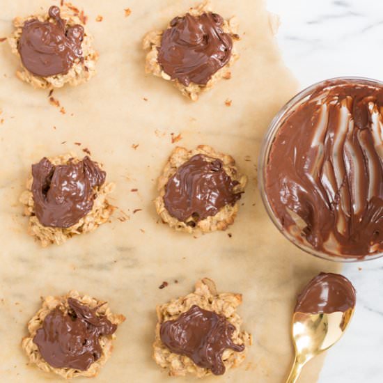 Chocolate, PB, Banana & Oat Cookies