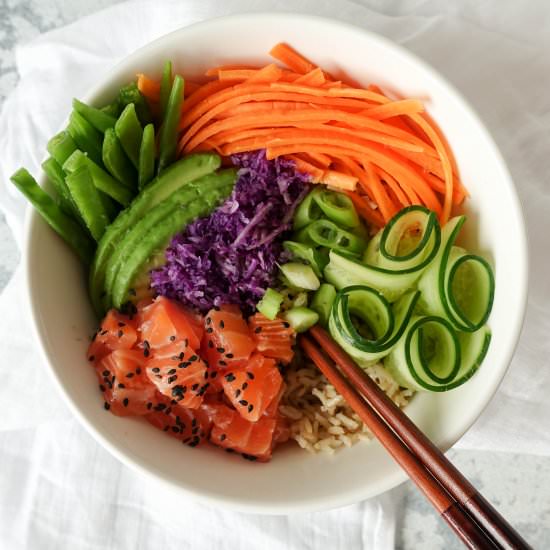 15 Minute Poke Bowl Recipe