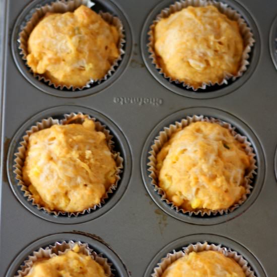 Cheese and Chili Corn Muffins