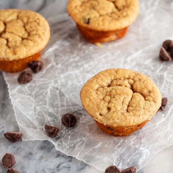 PB Banana Blender Muffins