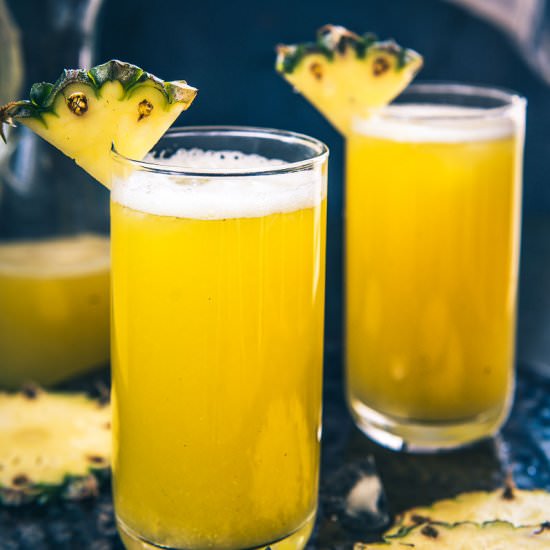 Homemade Fresh Pineapple Juice