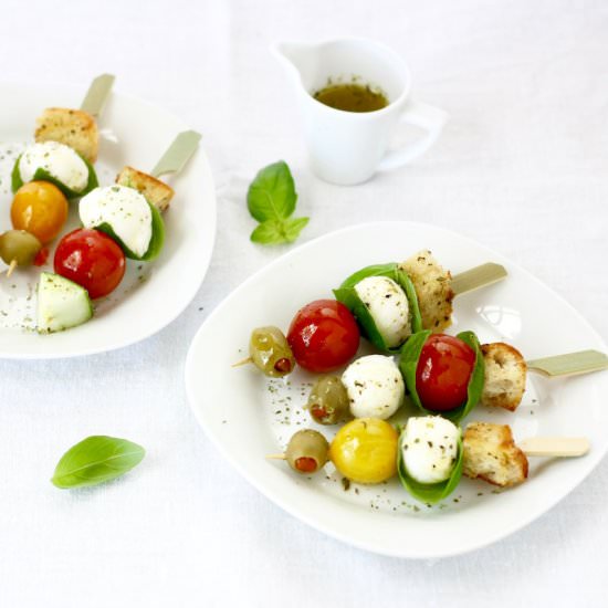 Panzanella Salad Skewers