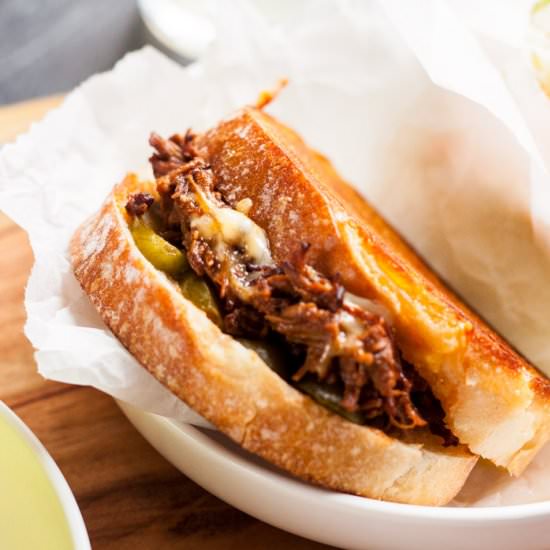 BBQ Beef Brisket Grilled Cheese