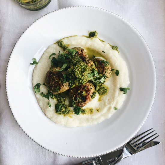 GREEN TURKEY MEATBALLS