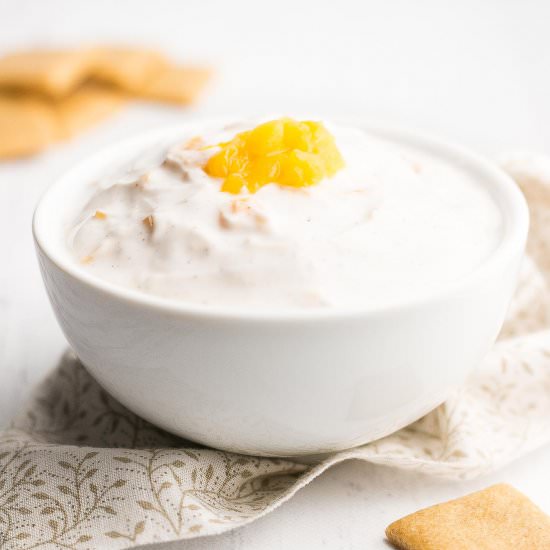 Peach Pie Protein Dip
