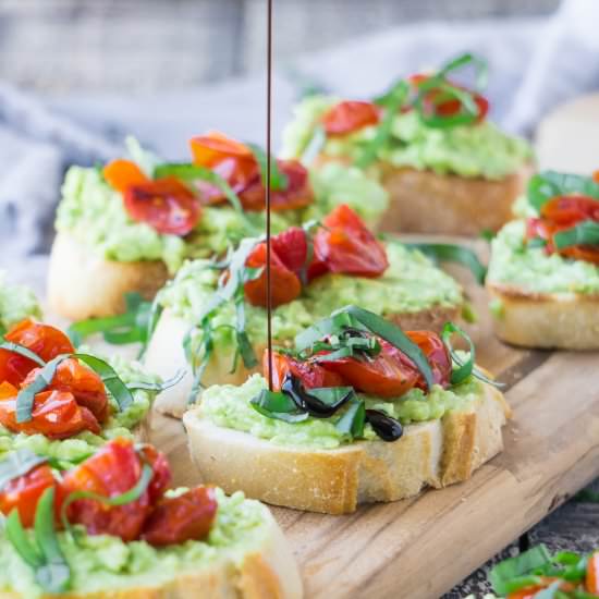 Avocado & Cherry Tomato Bruschetta
