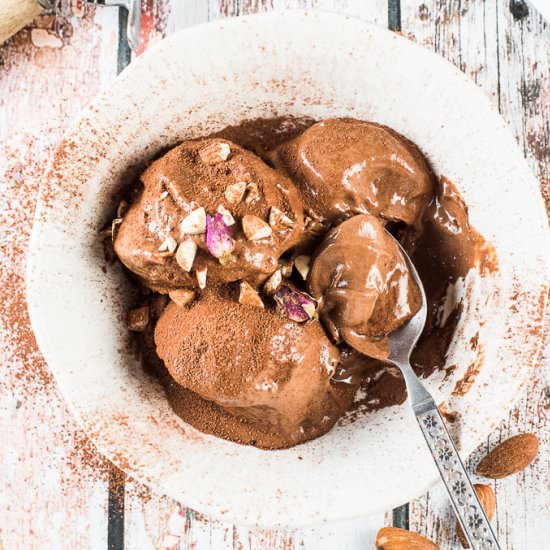 Dreamy Almond Chocolate Nice Cream