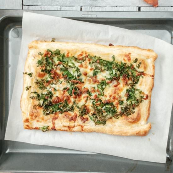Quick Cheese and Kale Tart