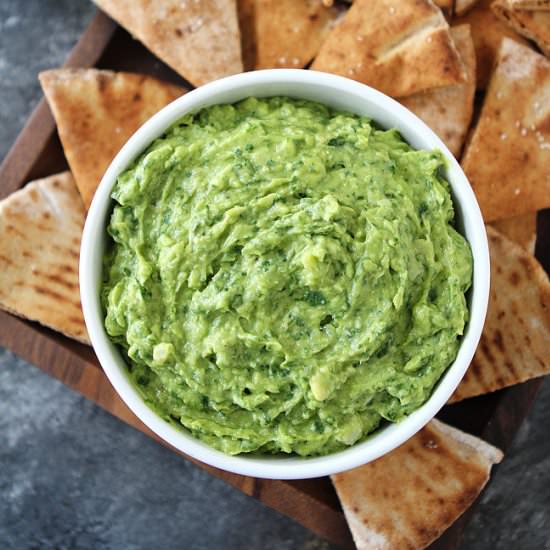 Avocado Spinach Artichoke Dip