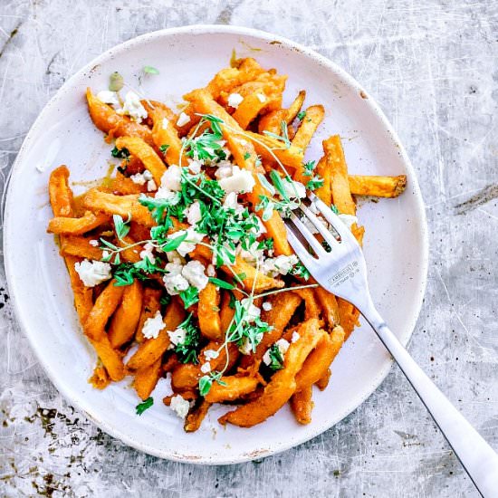 Buffalo Sweet Potato Fries