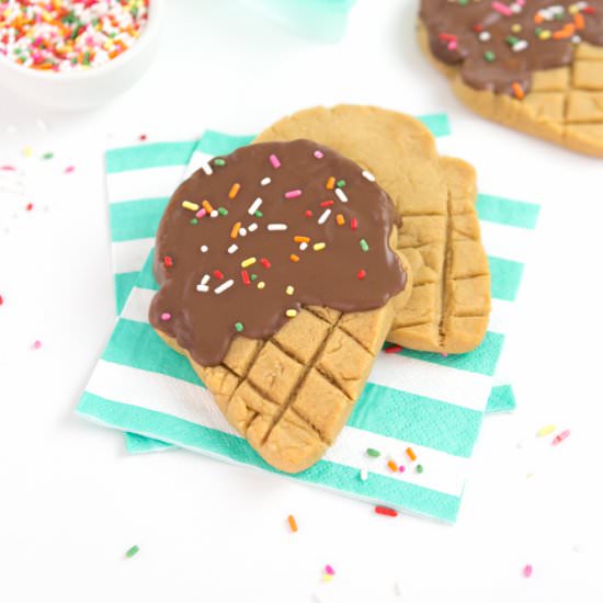 Peanut Butter Ice Cream Cookies