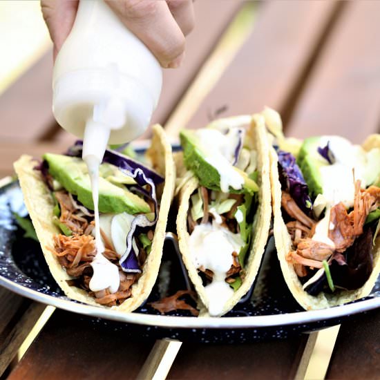 Smoky Jackfruit Tacos With Jalapeno