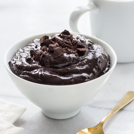 Dark Chocolate Avocado Pudding