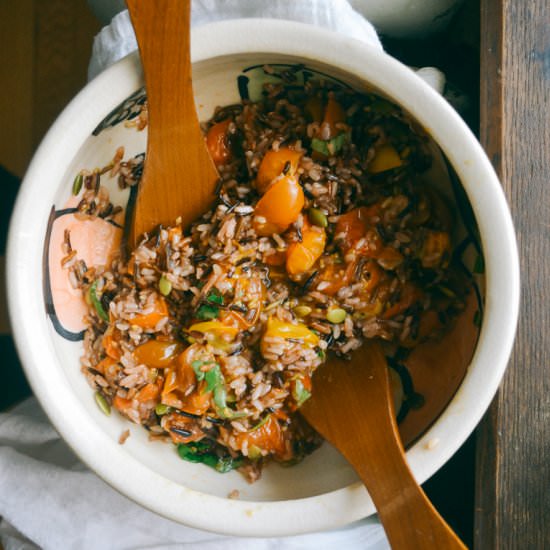 Wild Rice Roasted Tomato Salad