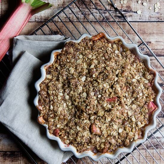 Gluten-Free Rhubarb Crisp
