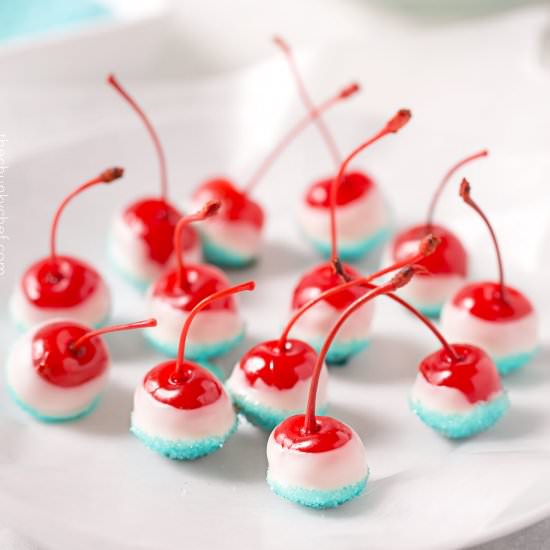Cola Soaked Firecracker Cherries