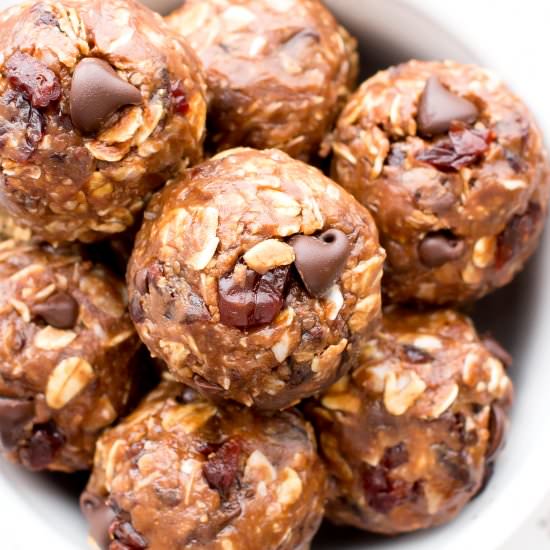 Choco Cherry Coconut Energy Bites