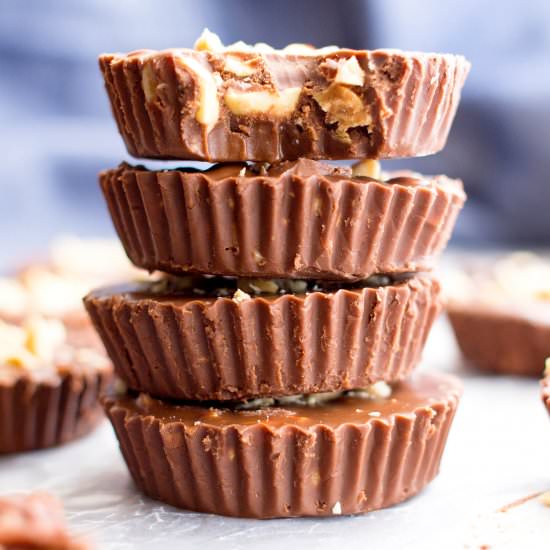 Chocolate Peanut Butter Fudge Cups